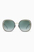 Dodie Oval Sunglasses with Swarovski Crystals - thumbnail