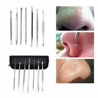 7Pcs Facial Blackhead Whitehead Acne Pimple Extractor Remover Tool Kit