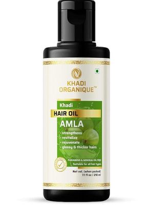 Khadi Organique Amla Hair Oil (Mineral Oil Free) 210ml Khadi Organique Amla Hair Oil (Mineral Oil Free) 210ml