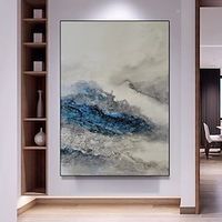Mintura Handmade Abstract Landscape Oil Paintings On Canvas Wall Art Decoration Modern Picture For Home Decor Rolled Frameless Unstretched Painting Lightinthebox - thumbnail