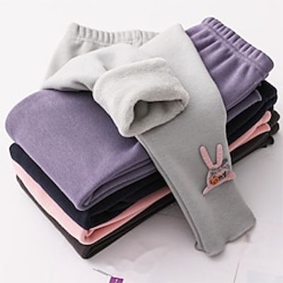 Kids Girls' Leggings Solid Color Adorable School 7-13 Years Spring Pink Navy Blue Purple Lightinthebox