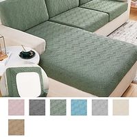 Stretch Sofa Seat Cushion Cover Slipcover Elastic Couch Armchair Loveseat 4 Or 3 Seater Grey Plain Solid Soft Durable Washable miniinthebox Stretch Sofa Seat Cushion Cover Slipcover Elastic Couch Armchair Loveseat 4 Or 3 Seater Grey Plain Solid Soft Durable Washable miniinthebox