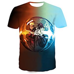 Inspired by Naruto Uchiha Sasuke Anime Cartoon 100% Polyester 3D 3D Harajuku Graphic T-shirt For Women's  Men's Lightinthebox