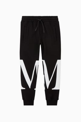 Wrap-around Logo Print Sweatpants in Cotton Wrap-around Logo Print Sweatpants in Cotton