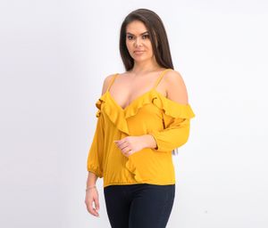 Womens Plain Top  Dark Yellow