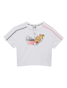 Puma Round Neck T-Shirts - White