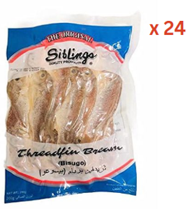 Siblings Dried Threadfin Bream Bisugo 200Gm Pack Of 24 (UAE Delivery Only)