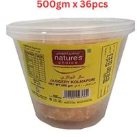 Natures Choice Jaggery Indian Kolhapur, 500 gm Pack Of 36 (UAE Delivery Only)