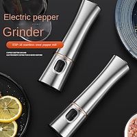 Stainless Steel Electric Pepper Grinder Pepper Mill Grinding Bottle miniinthebox - thumbnail