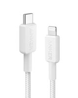 Anker 322 USB-C to Lightning 1 Meter Braided Cable White