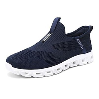 Men's Loafers  Slip-Ons Flyknit Shoes Walking Casual Daily Tissage Volant Breathable Slip-on Black Blue Gray Summer Spring Lightinthebox