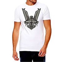 Men's Unisex Tee T shirt Hot Stamping Graphic Prints Eagle Letter Plus Size Print Short Sleeve Casual Tops Cotton Basic Fashion Designer Big and Tall White miniinthebox - thumbnail