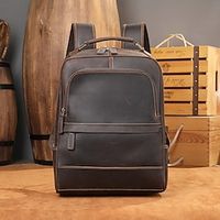 Vintage Genuine Leather Backpack Laptop Bag Crazy Horse Leather School Bag Outdoor Travel Weekender Shoulder Bag miniinthebox Vintage Genuine Leather Backpack Laptop Bag Crazy Horse Leather School Bag Outdoor Travel Weekender Shoulder Bag miniinthebox
