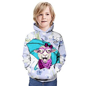 Kids Boys' Hoodie  Sweatshirt Long Sleeve Graphic Print White Children Tops Summer Active Regular Fit 3-13 Years miniinthebox