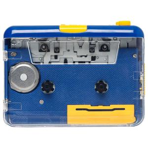 MJI JO9 Cassette Player (Clear Super USB) - Blue