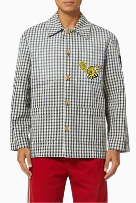 x Freya Hartas Gingham Jacket in Cotton x Freya Hartas Gingham Jacket in Cotton