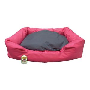 Nutrapet Lounger Pet Bed - Pink & Grey - Large (86 x 65 x 19 cm)