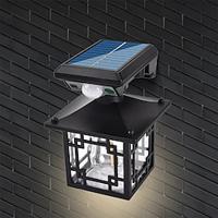 Retro Solar Garden Street Light IP65 Waterproof Garden Safety Wall Light Courtyard Passage LED Outdoor Solar Light Garage Road Lighting 1PC Lightinthebox