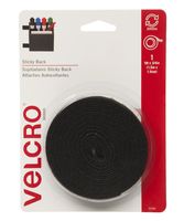 Velcro 3/4 Inch X 5 ft. Black Tape