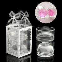 3Pcs/Kit Dual Head Clear Nail Art Stamper Jelly Silicone Rhinestone Cap Scrapers