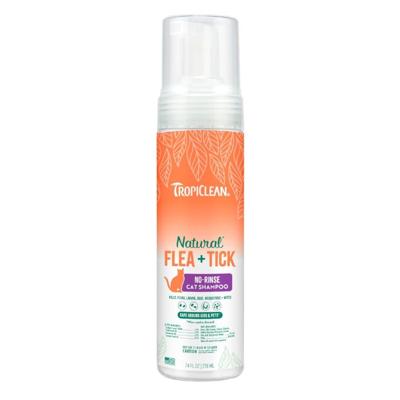 Tropi Clean Natural Flea & Tick No Rinse Shampoo For Cats - 7.4 oz