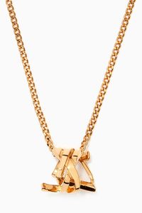 Monogram Twist Pendant Necklace