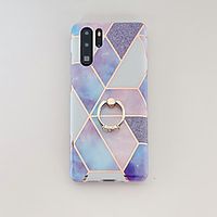 Case For Huawei Mate 30 Mate 30 Pro Mate 30 Lite Nova 5i Pro P40 P40 Pro P40 Lite Nova 6 SE Plating Ring Holder Pattern Back Cover Marble TPU miniinthebox - thumbnail