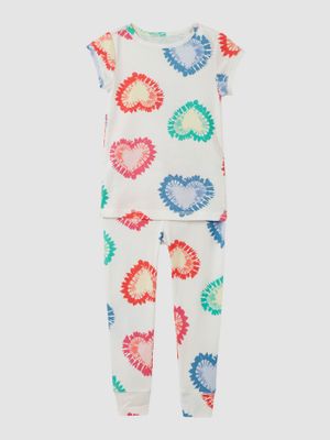 Kids Organic Cotton Heart PJ Set Kids Organic Cotton Heart PJ Set