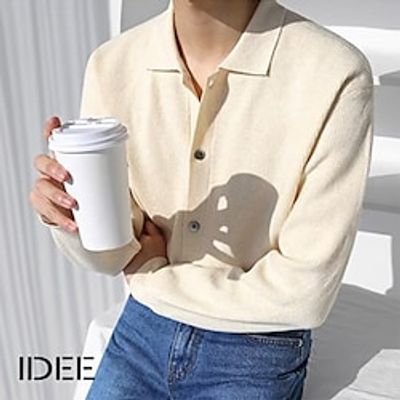 Men's Sweater Cardigan Sweater Sweater Jacket Ribbed Knit Cropped Button Knitted Plain Turndown Fashion Streetwear Daily Wear Going out Clothing Apparel Spring Fall Black khaki M L XL miniinthebox Men's Sweater Cardigan Sweater Sweater Jacket Ribbed Knit Cropped Button Knitted Plain Turndown Fashion Streetwear Daily Wear Going out Clothing Apparel Spring Fall Black khaki M L XL miniinthebox