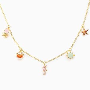 clavicle chain beach style series colorful zircon ocean small animal necklace Lightinthebox