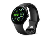 Google Pixel watch 3, 45MM With Fitbit Activity Tracking Heart Rate, Matte Black Aluminum Case / Obsidian Active Band