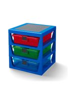 Lego 3 Drawer Storage Rack System Blue