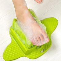 Foot Scrubber Brush Shower Skin Exfoliator Scrubber Soft and Stiff Bristles Dry Callus Scrub Soap Feet Cleaner With Floor Suction for Bathtub miniinthebox - thumbnail