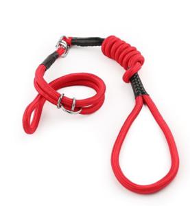 Helepet Adjustable Round Slip Dog Leash Red Small