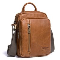 Genuine Leather Crossbody Bag Casual Vintage Clutch Bag Single-shoulder Bag For Men