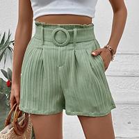 Women's Shorts Polyester Plain Green Casual Daily Short Going out Weekend Summer Lightinthebox