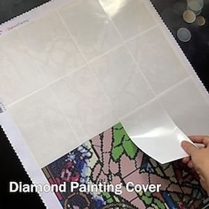 50pcs Diamond Painting Release Paper Double-Sided Release Paper Non-Stick Diamond Painting Cover Replacement Paper(10x14cm/3.9x5.5inch) 20PCS Diamond Art Kits Tools Accessories A6 miniinthebox