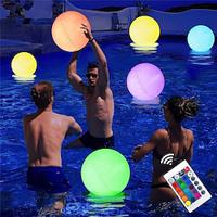 40cm Floating Pool Lighting Waterproof Ball Light with RF Remote Control, 16 RGB Colour Switch Floating Pool Light for Swimming Pool, Beach, Hot Tub, Pond Lightinthebox