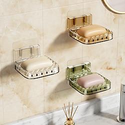 Adhesive Wall-Mount Soap Dish: Creative Large Drainage Soap Box for Bathroom, No Drilling Needed Lightinthebox