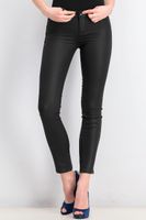 Womens Mid Rise Skinny Jeans  Black - thumbnail