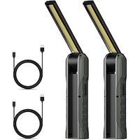 2pcs LED Work Light Rechargeable Flashlight Mechanic Lights with Magnetic Base, Tool Gifts for Dad Men 4 Modes Bright Inspection Torch Light for Car Repair, Garage, Emergency, BBQ and Camping Lightinthebox - thumbnail