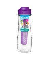 Sistema 800ml Tritan Infuser Water Bottle Purple