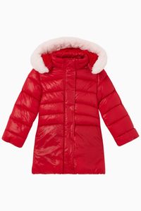 Mid-length Quilted Puffer Jacket in Waterproof Fabric