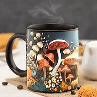 3D Magic Mushrooms Mug, Mushroom Coffee Mug, Funny Novelty Ceramic Tea Cup, 11oz Ceramic Dishwasher Microwave Safe Cup, Ideal Gifts for Men Women Lightinthebox