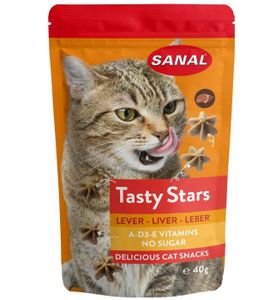Sanal Cat Tasty Stars Liver 40G - (Buy 3 Get 1 Free)