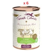 Terra Canis Light Beef Dog Wet Food Box 6x400G