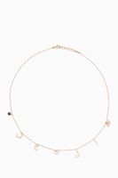 Yellow-Gold & White-Enamel Al Hobb Charm Necklace Yellow-Gold & White-Enamel Al Hobb Charm Necklace