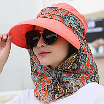 Sun Hat Hiking Hat Summer Outdoor Sun Protection Sunscreen Breathable Sweat wicking Hat Navy Watermelon Red Dark Khaki for Camping  Hiking Fishing Climbing Lightinthebox