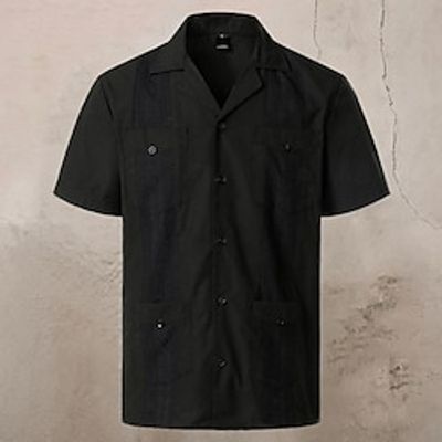 Men's Shirt Button Up Shirt Casual Shirt Summer Shirt Beach Shirt Black White Wine Navy Blue Blue Short Sleeve Plain Lapel Hawaiian Holiday Patchwork Clothing Apparel Fashion Casual Comfortable Lightinthebox Men's Shirt Button Up Shirt Casual Shirt Summer Shirt Beach Shirt Black White Wine Navy Blue Blue Short Sleeve Plain Lapel Hawaiian Holiday Patchwork Clothing Apparel Fashion Casual Comfortable Lightinthebox