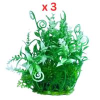 Aquarium Plastic Plant - M537 -W6XH12 Cm Pack Of 3